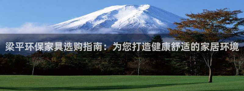 杏耀平台一安全注册入口：梁平环保家具选购指南：为您打造健康舒