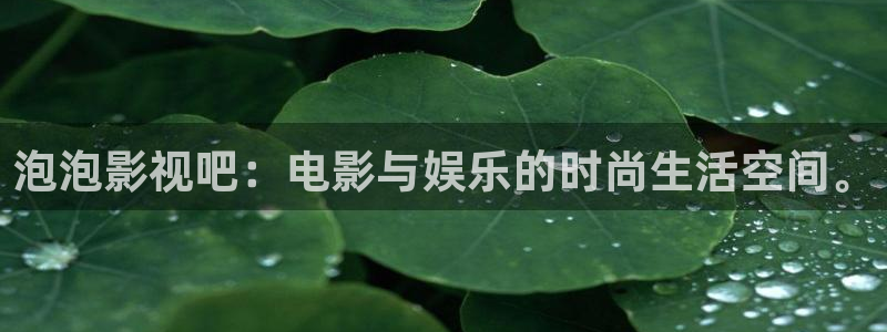 神秘影院：泡泡影视吧：电影与娱乐的时尚生活空间。